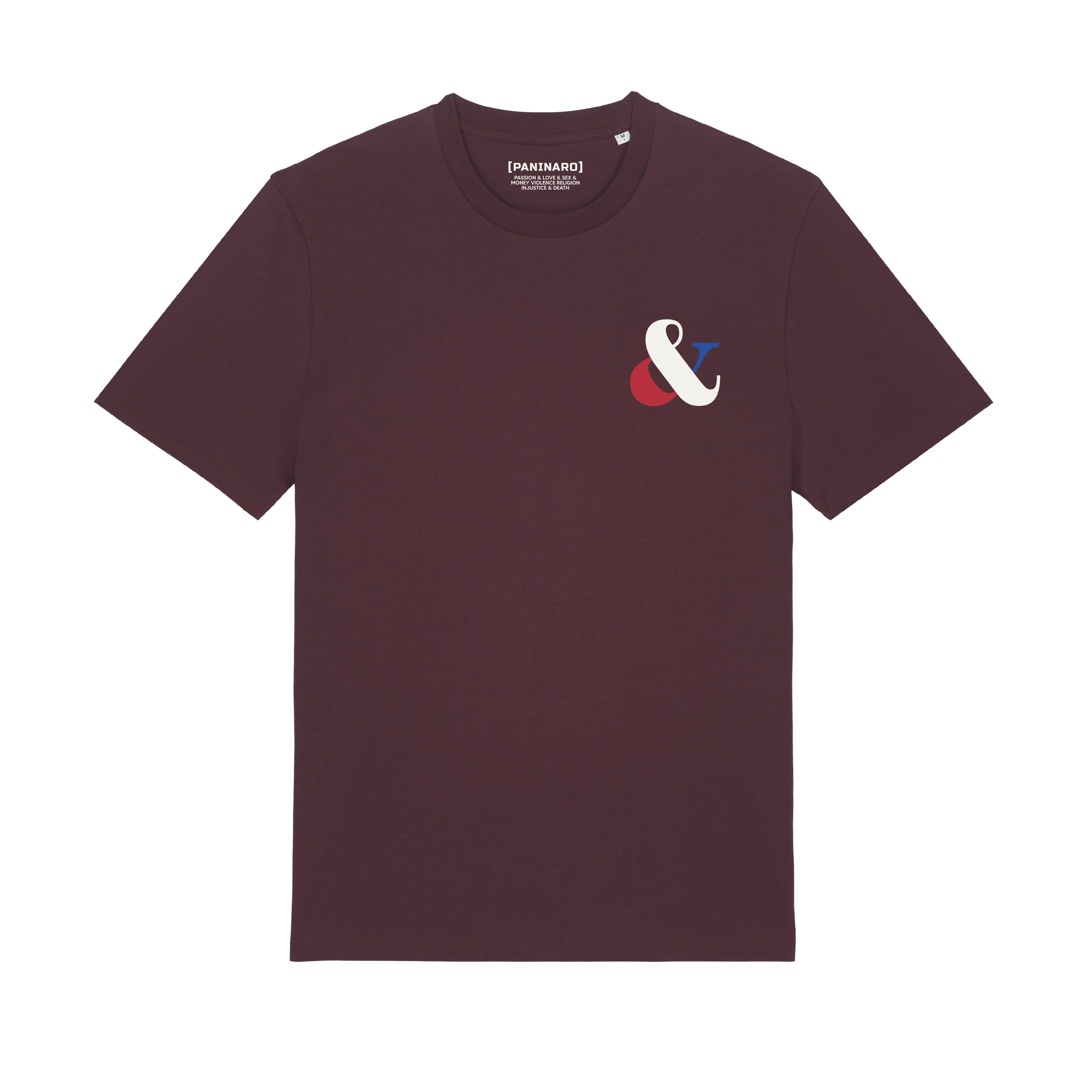 FRENCH AMPERSAND - BURGUNDY TSHIRT