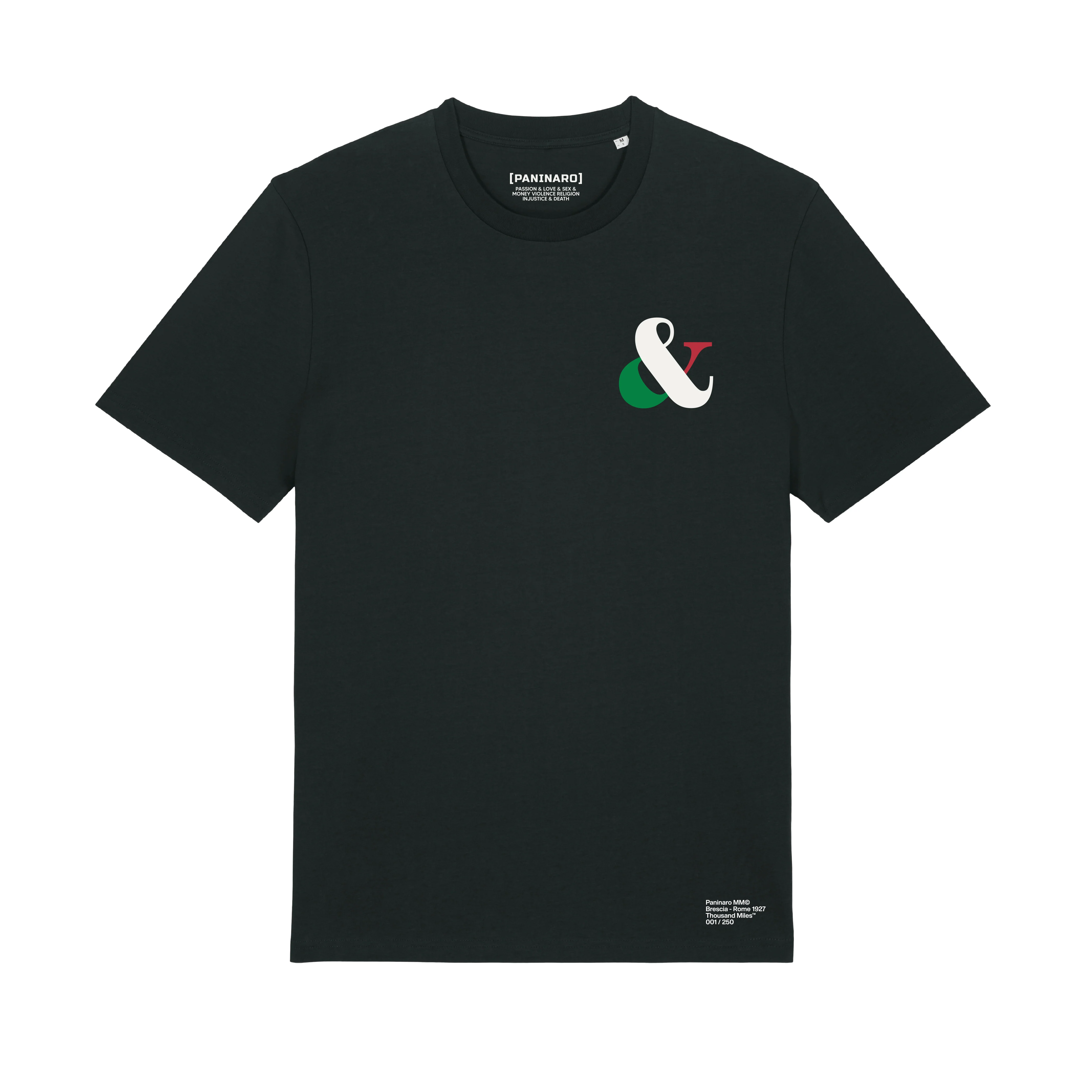 ITALIAN AMPERSAND - BLACK TSHIRT
