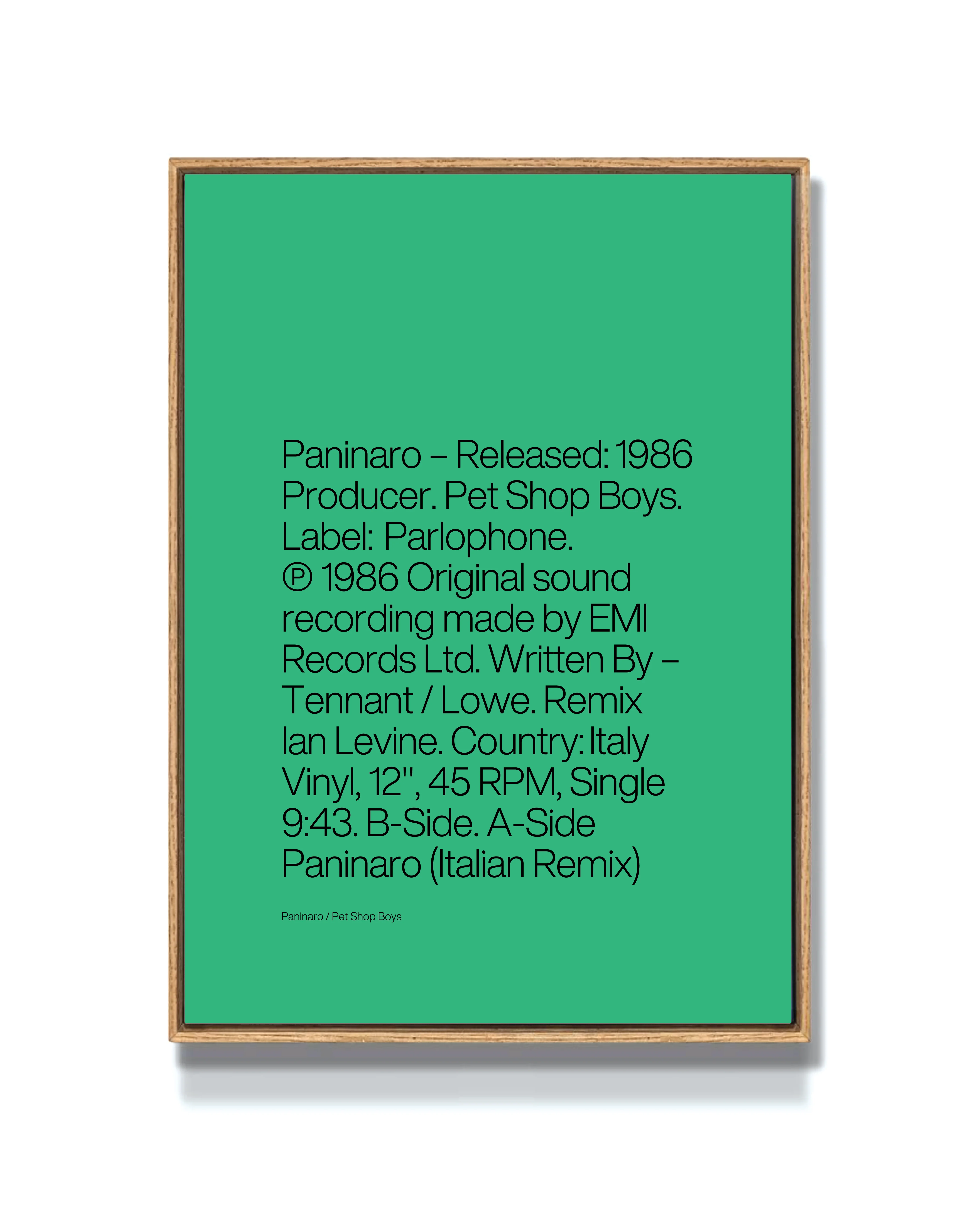 PANINARO TYPO - GREEN PRINT